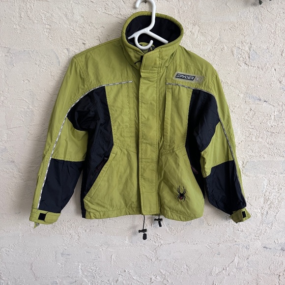 Spyder Youth Kids Girls Green/Black Winter Ski Jacket Size 10